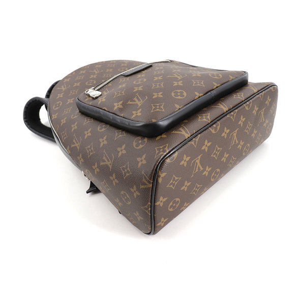 Louis Vuitton Monogram Macassar Josh NV Backpack Rucksack Brown Black - Picture 4 of 9